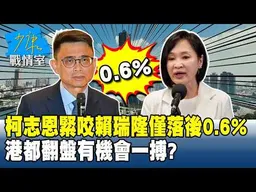 柯志恩緊咬賴瑞隆僅落後0.6%　港都翻盤有機會一搏？#少康戰情室 20260605-8 #戴瑋姍 #楊永明 #王鴻薇 #游淑慧 #凌濤